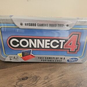 Hasbro Connect 4 Portable Game Set - Blue and Red